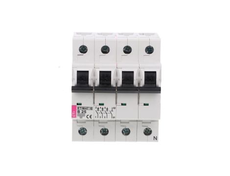 Wyłącznik nadprądowy 3P+N B 25A 10kA AC ETIMAT10 002126718