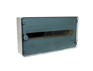 Rozdzielnica modułowa 1x22 natynkowa IP40 (drzwi transparentne) Golf VS122TD