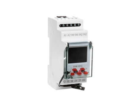 Programator cyfrowy 2-kanałowy tygodniowy 2-modułowy 24-250V AC / 30-300V DC ZCM-12P/U EXT10000187