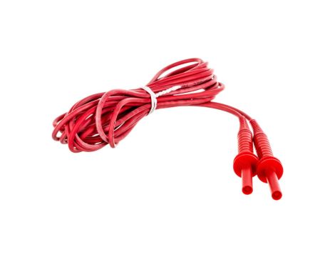 Przewód pomiarowy 5m czerwony 5kV /wtyki bananowe/ WAPRZ005REBB5K