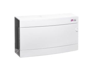 Rozdzielnica modułowa 1x18 natynkowa drzwi białe / IP 40 400V AC / ECT18PO-s 001101071
