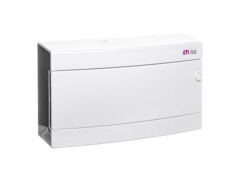 Rozdzielnica modułowa 1x18 natynkowa drzwi białe / IP 40 400V AC / ECT18PO-s 001101071