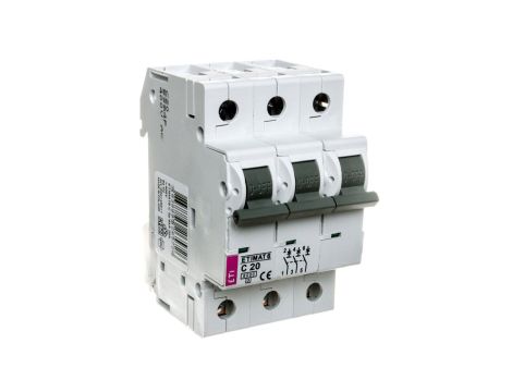 Wyłącznik nadprądowy 3P C 20A 6kA AC ETIMAT 6 002145517