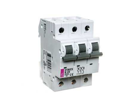 Wyłącznik nadprądowy 3P B 25A 6kA AC ETIMAT 6 002115518