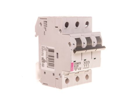 Wyłącznik nadprądowy 3P B 20A 6kA AC ETIMAT 6 002115517