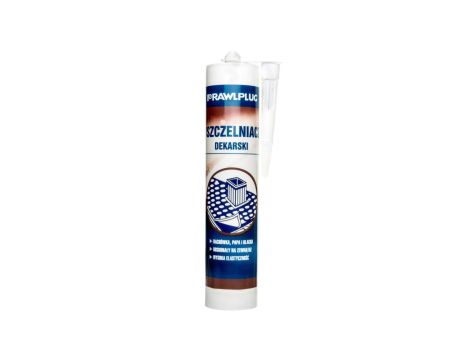 Uszczelniacz kauczukowy dekarski biały 300ml R-SL-DEK-02