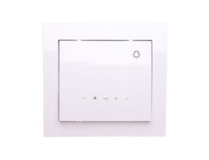 KIER Przycisk /światło/ z podświetleniem biały ŁP-5WS/00