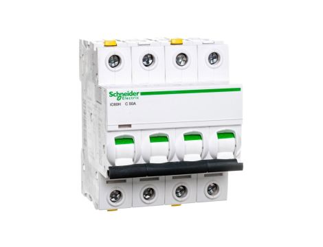 Wyłącznik nadprądowy 4P C 50A 10kA AC iC60H-C50-4 A9F07450