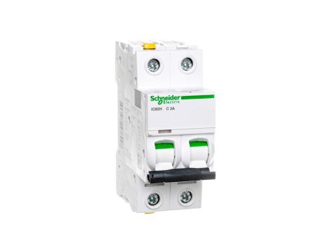 Wyłącznik nadprądowy 2P C 2A 10kA AC iC60H-C2-2 A9F07202