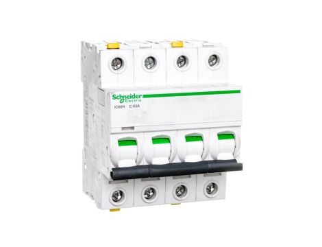 Wyłącznik nadprądowy 4P C 63A 10kA AC iC60H-C63-4 A9F07463