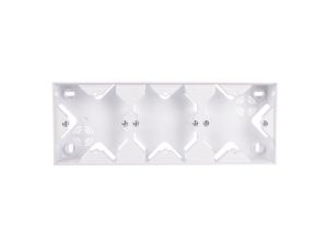 SONATA Puszka natynkowa potrójna biały PNP-3R/00