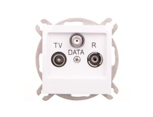 IMPRESJA Gniazdo antenowe RTV DATA biały GPA-YD/m/00