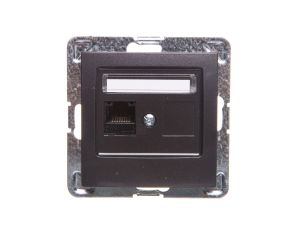 IMPRESJA Gniazdo komputerowe pojedyncze RJ45 kat.5e MMC antracyt GPK-1Y/K/m/50