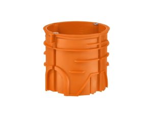 Puszka podtynkowa 60mm głęboka z wkrętami łączona bezhalogenowa pomarańczowa ZZ60DFw 33267008 /50szt./