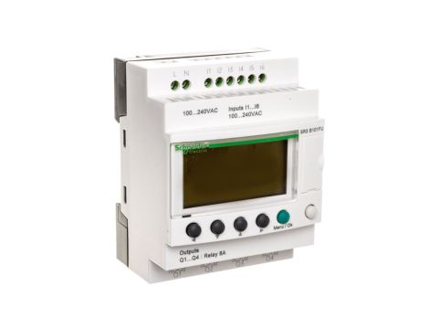 Sterownik programowalny 6 wej 4 wyj 100-240V AC RTC/LCD Zelio SR3B101FU