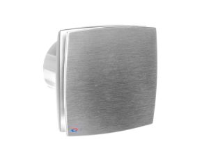 Wentylator osiowy fi 100 230V 14W 88m3/h 33dB standard szczotkowane aluminium 100LDAMET