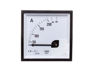 Amperomierz analogowy tablicowy 200/400A do przekładnika 200/5A 72x72mm IP50 C3 K=90 st. EA17N F41800000000