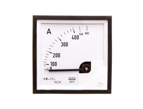 Amperomierz analogowy tablicowy 800/400A do przekładnika 400/5A 72x72mm IP50 C3 K=90 st. EA17N F42100000000