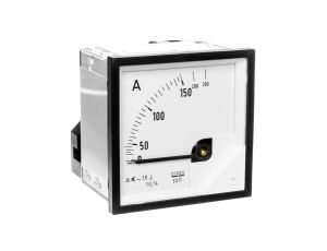 Amperomierz analogowy tablicowy 150/300A do przekładnika 150/5A 72x72mm IP50 C3 K=90 st. EA17N F41700000000