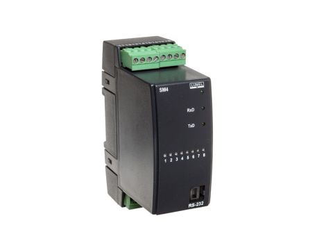 Moduł 8-kanałowy wyjść binarnych zasilanie 85-253V AC/DC 4 wyjścia przekaźnikowe bez atestu KJ SM4 12000