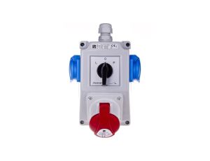 Zestaw instalacyjny z gniazdem 16A 3P+N+PE 2x2P+P ZI04R221