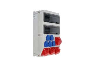 Rozdzielnica stacjonarna SUWAŁKI 32A/5P 3x16A/5P 5xGS bez zabezpieczeń IP44 90277515W