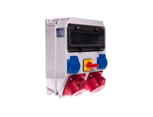 Rozdzielnica budowlana ADAMÓW 32A/5P 16A/5P 2GS R.0-1 IP44 9036894W