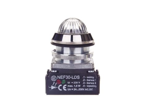 Lampka sygnalizacyjna 30mm 24-230V AC/DC IP56 czerwono-zielona W0-LDU1-NEF30LDS CZ