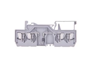 Złączka szynowa 4-przewodowa z diodą 1N4007 2,5mm2 szara 280-815/281-410
