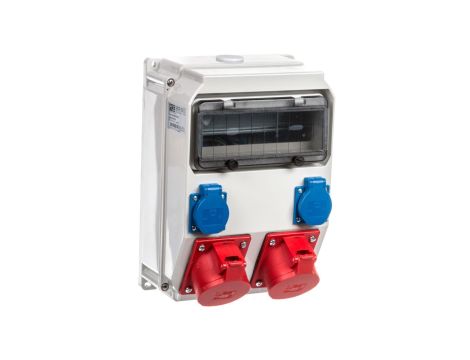 Rozdzielnica budowlana ADAMÓW 2X5P 32A 2xGS IP54 9036212W