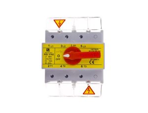 Rozłącznik izolacyjny 3P 160A z pokretłem na rozłączniku RSI-3160W03