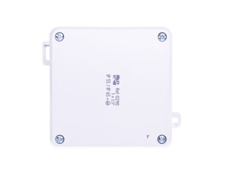 Puszka natynkowa hermetyczna 2K 98x98x46mm pusta IP55/IP65 szary 0290-04