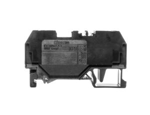 Złączka szynowa 2-przewodowa 4mm2 czarna 281-905