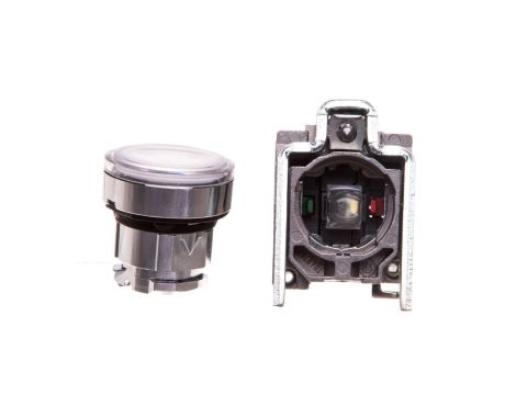 Przycisk sterowniczy 22mm biały z samopowrotem z podświetleniem 1Z 1R XB4BW31M5