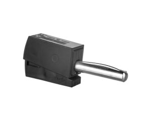 Wtyk bananowy do gniazda o średnicy 4mm czarny 215-311