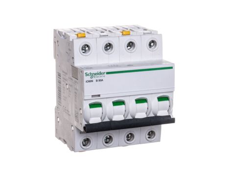 Wyłącznik nadprądowy 4P B 50A 6kA AC iC60N-B50-4 Acti9 A9F03450