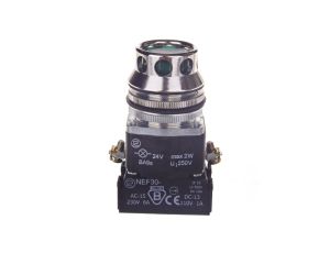 Przycisk sterowniczy 30mm zielony 1Z 1R z samopowrotem z podświetleniem W0-NEF30-KL XY Z