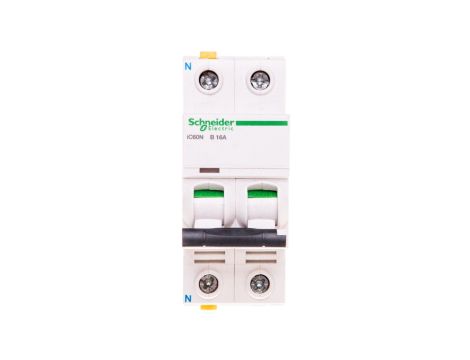 Wyłącznik nadprądowy 1P+N B 16A 6kA AC iC60N-B16-1N A9F03616