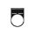 Szyld opisowy 45x30mm do etykiet 24,6x11,4mm czarny 22mm prostokątny 024315