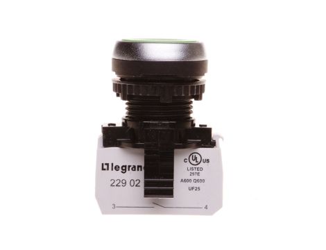 Przycisk sterowniczy 22mm zielony 1R z samopowrotem 023702