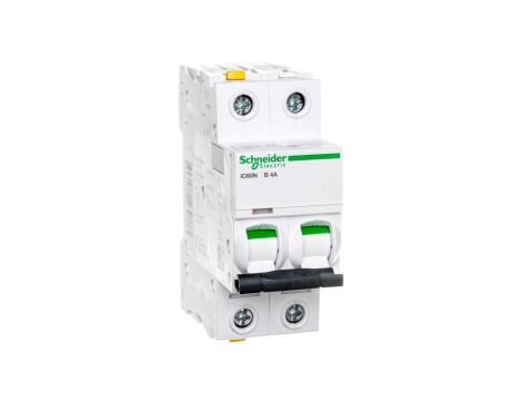 Wyłącznik nadprądowy 2P B 4A 6kA AC iC60N-B4-2 A9F03204