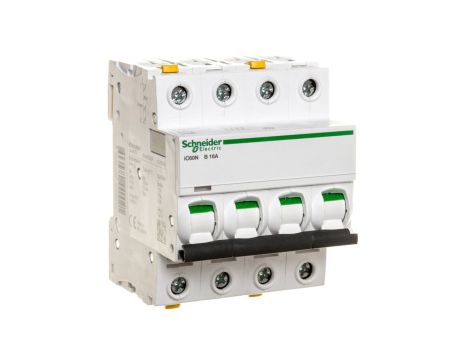 Wyłącznik nadprądowy 4P B 16A 6kA AC iC60N-B16-4 A9F03416