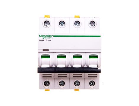 Wyłącznik nadprądowy 4P D 16A 6kA AC iC60N-D16-4 A9F05416