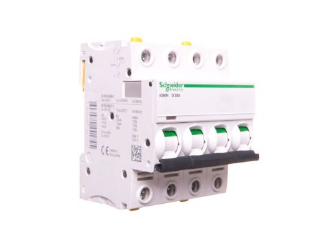 Wyłącznik nadprądowy 4P D 32A 6kA AC iC60N-D32-4 A9F05432