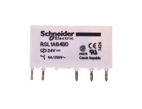 Przekaźnik miniaturowy 1P 6A 24V AgSnO2 DCRSL1AB4BD