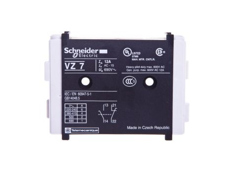 Styk pomocniczy 1Z 1R montaż boczny z wyprzedzeniem/opóźnieniem załączenia VZ7