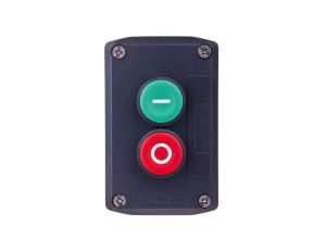 Kaseta sterownicza 2-otworowa z przyciskami zielony/czerwony IP65 XALD213
