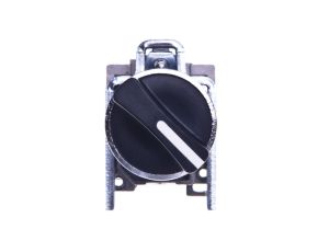 Przełącznik 2 położeniowy pokrętło 22mm czarny 1Z z samopowrotem XB4BD41