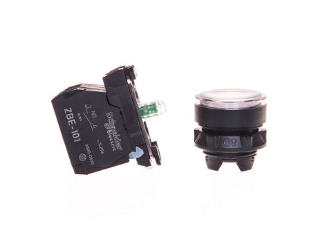 Przycisk sterowniczy 22mm biały z samopowrotem z podświetleniem 1Z 1R XB5AW31B5