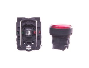 Przycisk sterowniczy 22mm czerwony z samopowrotem z podświetleniem 1Z 1R XB5AW34B5